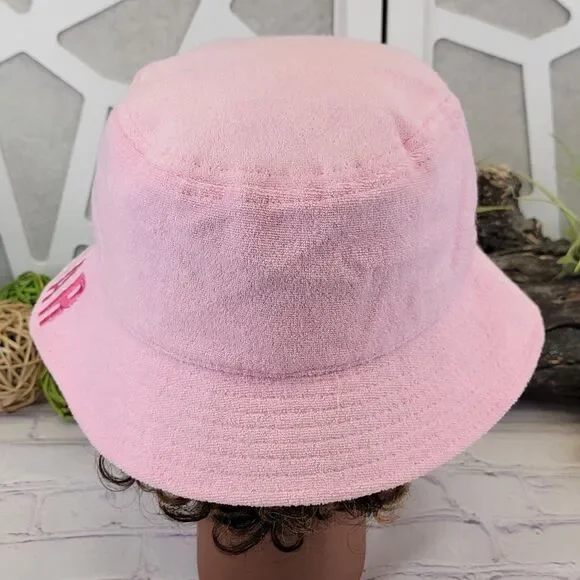 NWOT Jeffree Star Logo Pink Terry Cloth Bucket Hat - Picture 3 of 10